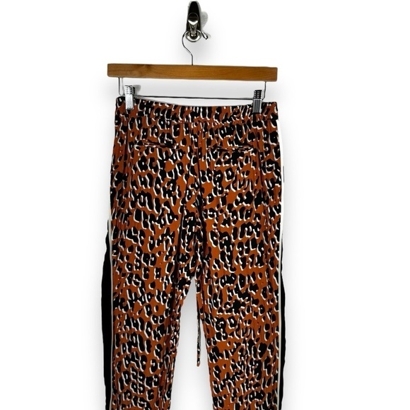 4 for $20 SALE! Zara Woman Leopard Print Tuxedo Stripe Pants, Orange/Black, XS - Picture 10 of 11